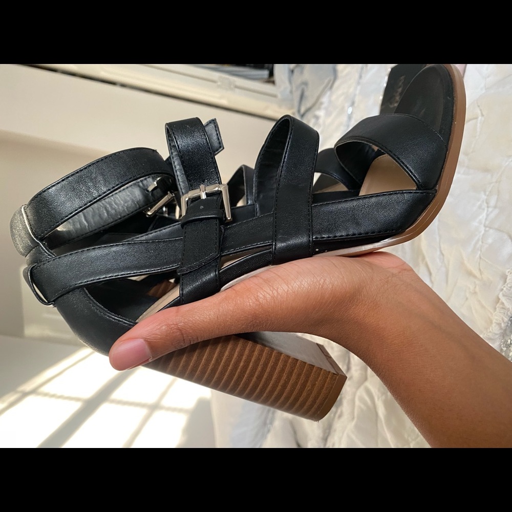 Open Toe Chunky Heels